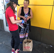 Giving Away Shoes on Skid Row