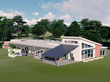 Rendering of new 25,000+ SF Animal Welfare Association building housing an animal shelter, pet clinic and medical facility, adoption center, meeting space, retail space, and administrative offices