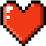 Pixelated Heart Emoji Reaction