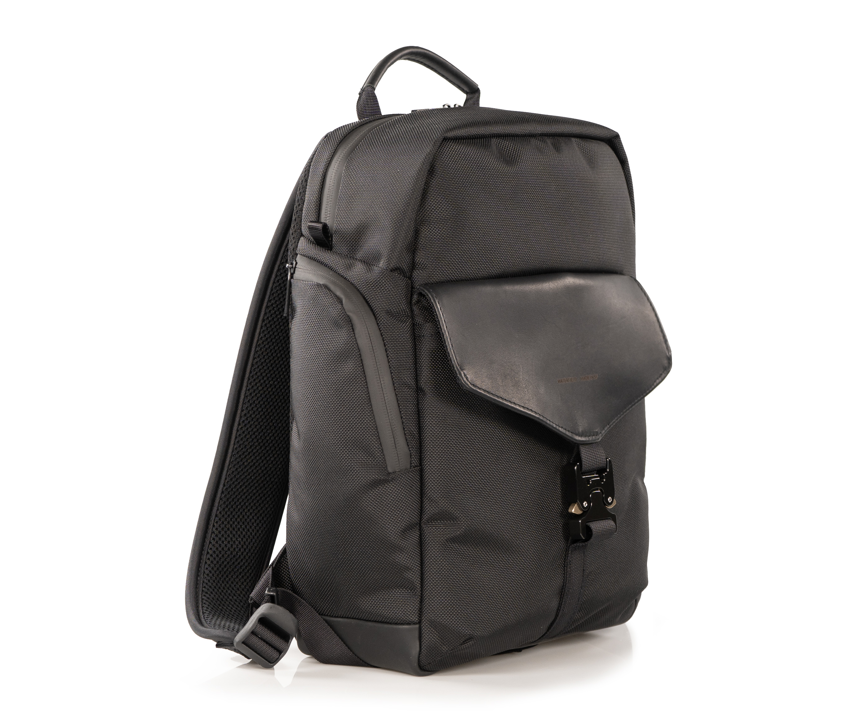 Field Backpack in ballistic nylon and full-grain leather