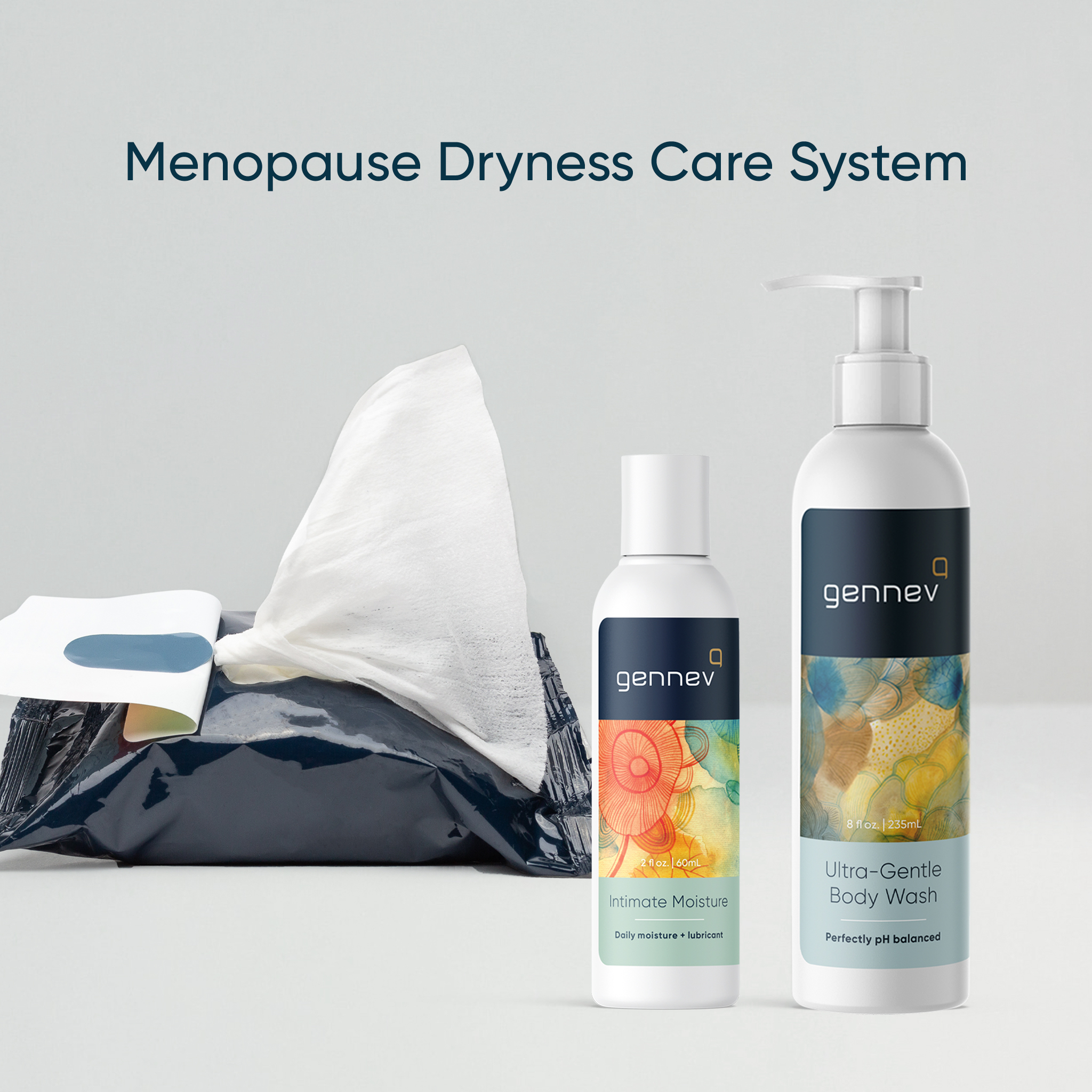 The Gennev Menopause Dryness Care System helps soothe vaginal dryness with a personal care menopause moisture care system formulated by OB/GYNs and naturopathic doctors