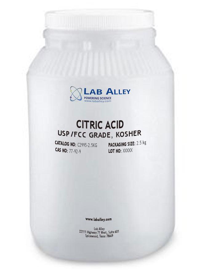 Citric Acid Powder USP/FCC Grade, Kosher