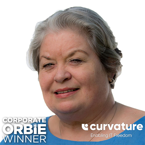 Corporate ORBIE Winner, Elizabeth Austin of Curvature