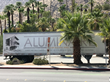 The Aluminaire House in its shipping container upon arrival at the Palm Springs Art Museum (9-3-20)