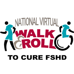 The FSHD Society's National Virtual Walk & Roll logo.