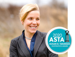 ASTA Awards 3rd Annual Susan D. Tanzman Inspiration Award to Karolina Shenton, Vice President of The Cruise Web
