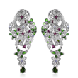 Flower drop earrings can be worn as studs or dangle earrings.
