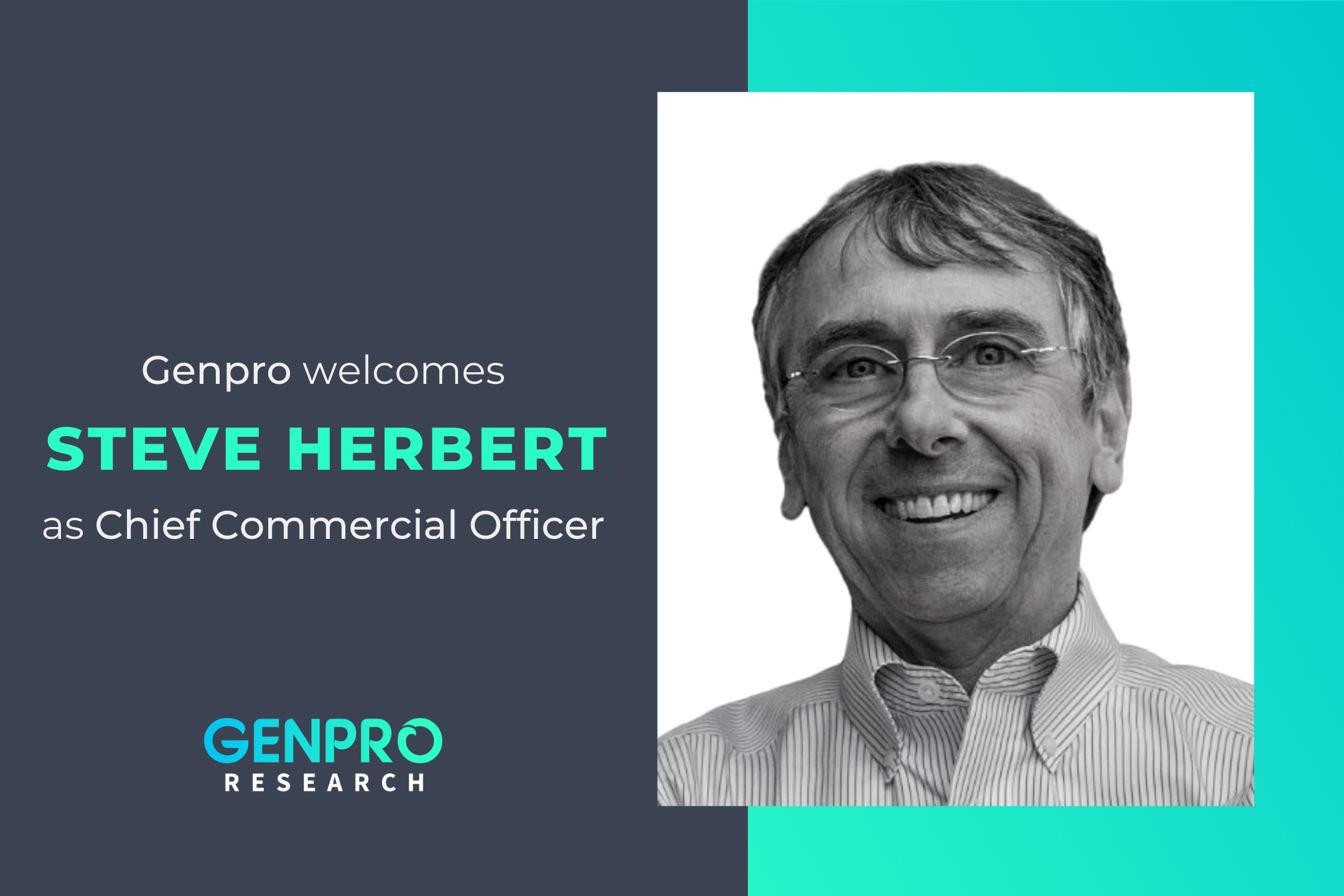 Genpro Appoints Steve Herbert as the Chief Commercial Officer.