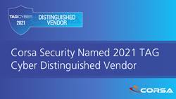 Corsa Security Named 2021 TAG Cyber Distinguished Vendor