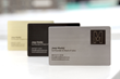 Stainless Steel NFC Business Card: Black, Gold and Silver