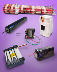 Battery packs can be designed from concept through regulatory compliance from a variety of chemistries made by leading manufacturers