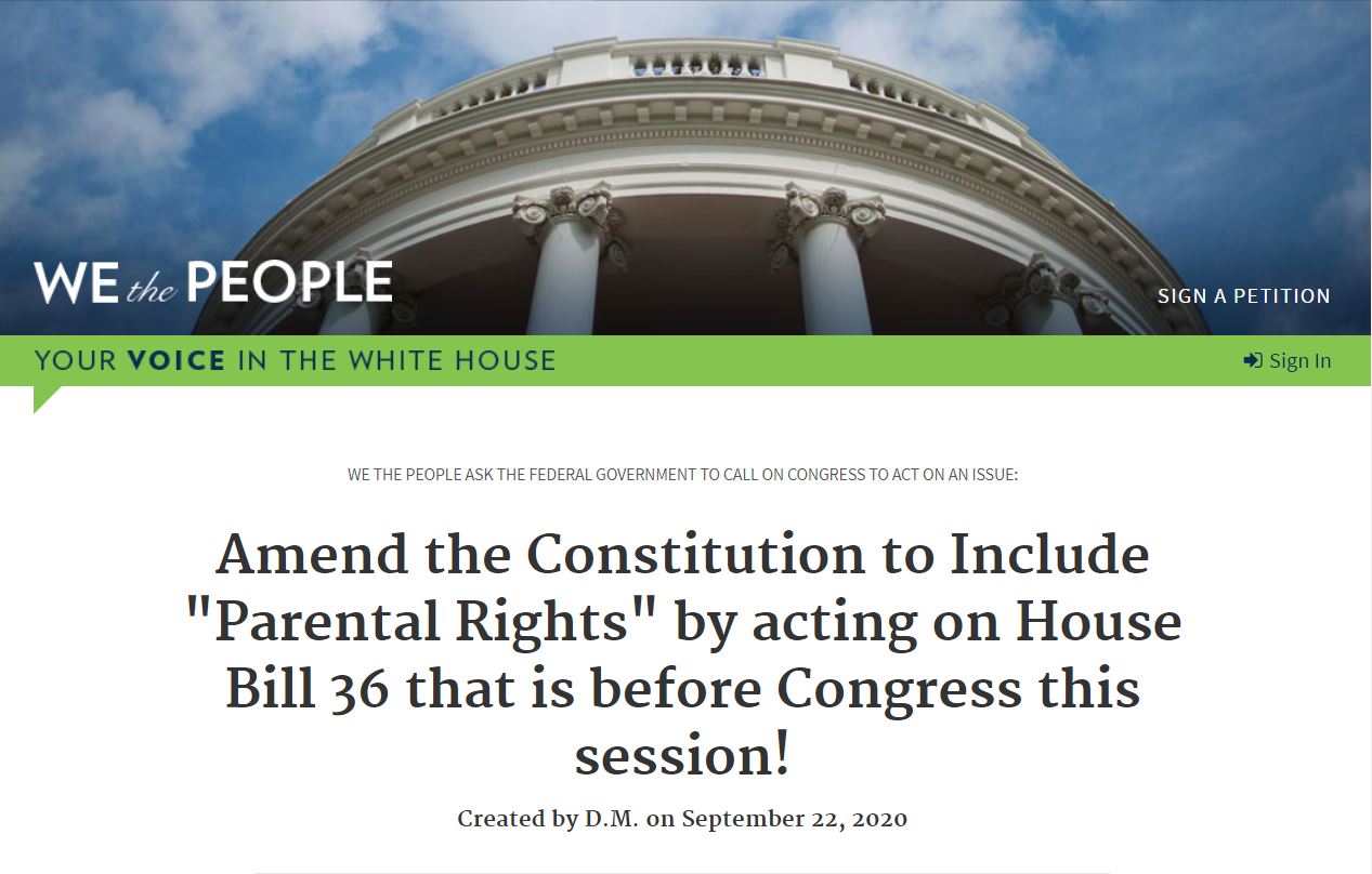 We The People Petition by Dwight Mitchell