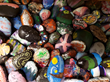 Rocks painted to remember the 1.5 million Jewish children murdered because of racism and hatred