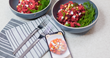 An image of beet risotto that has been made with Oliver the smart cooking robot