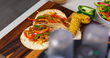 An image of chicken fajitas prepared by Oliver, the smart cooking robot