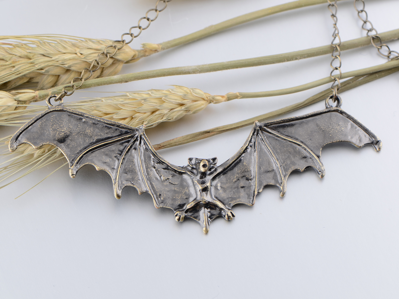 Frightening Flying Bat Necklace Pendant