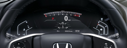 steering wheel view of a 2020 Honda CR-V