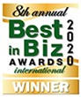 Best in Biz Awards 2020 International gold winner logo