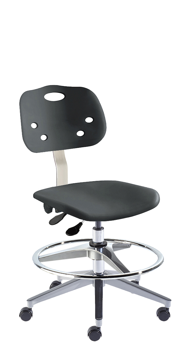 BioFit ArmorSeat chairs feature tough polypropylene seats and backs with antimicrobial properties and UV inhibitors.