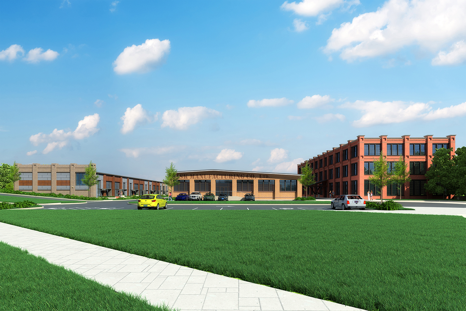 Exterior rendering of Factory 243