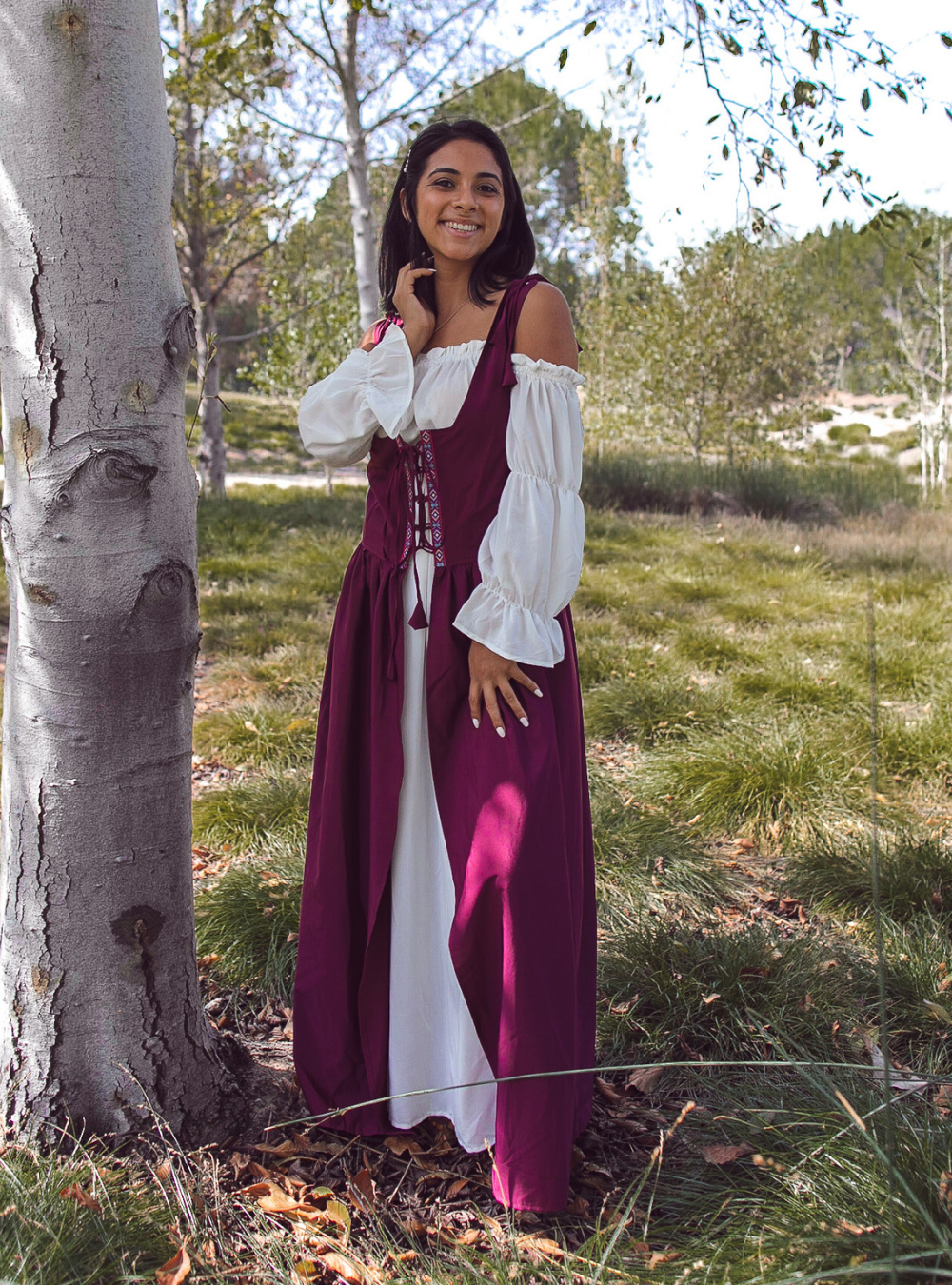 yardsong Medieval Dress for Women Renaissance Corset Dress Boho