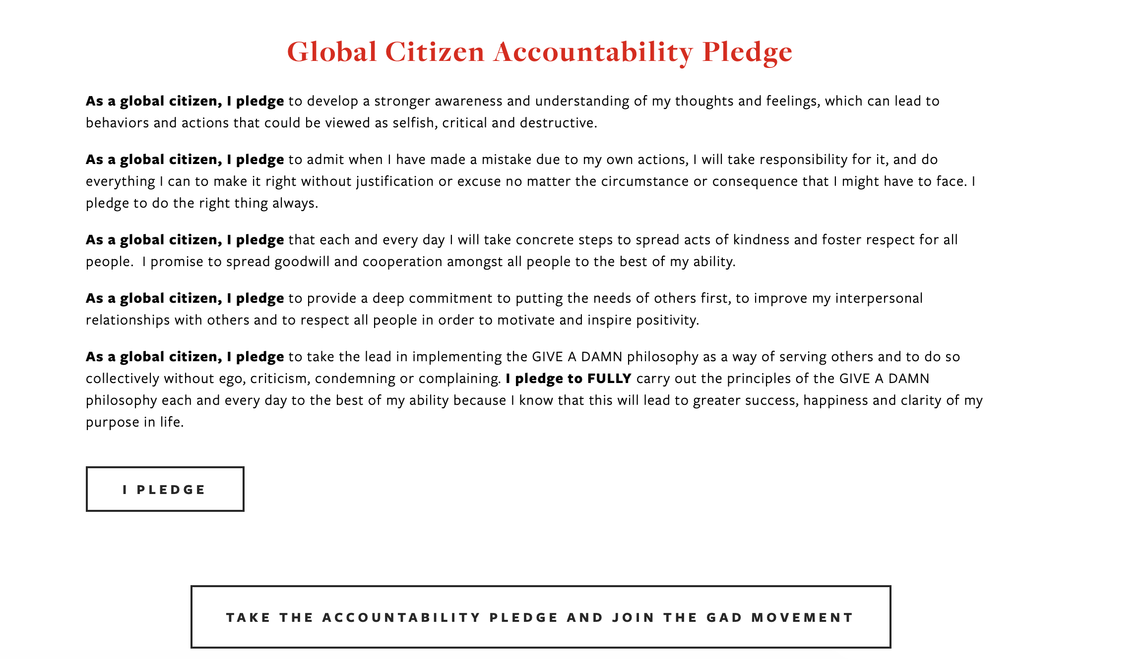 Author, Mark S. Lewis, will donate $1 for each person who takes the GIVE A DAMN American Accountability Pledge.