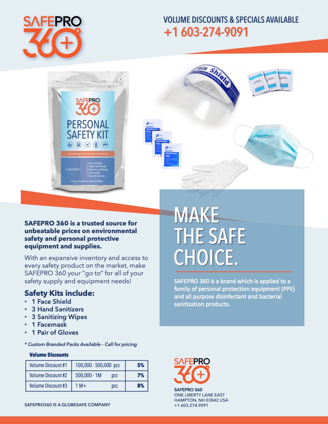 MSI/SafePro360 PPE Travel Kit