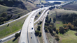 Drone image of the Sunol Express Lanes