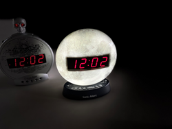 The Skull and Sonic Glow Moon clocks are extra-loud to wake you up