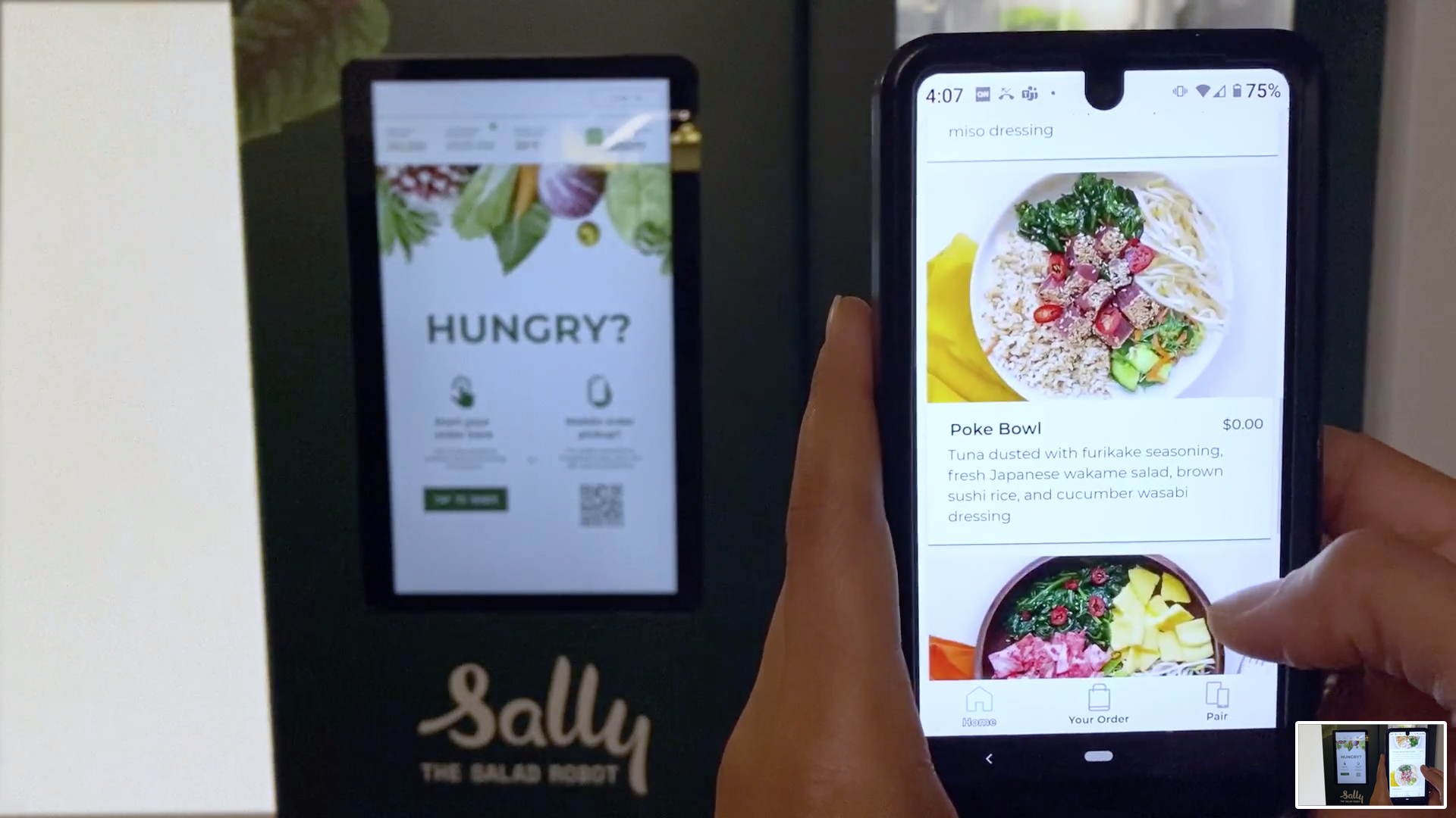 Chowbotics' new mobile app for fast, contactless ordering