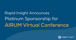 Rapid Insight Announces Sponsorship for AIRUM Virtual Conference