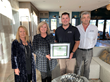 Jillian Pritchard Cooke and Nonnie Preuss of WWYW stand with Nick Nettleton and Bob Nettleton of Nicholas Custom Homes to celebrate the opening of first WWYW-certified home in Colorado. (L to R)