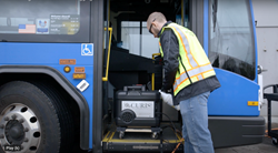 The portable CURIS Decontamination System for use on buses and motorcoaches