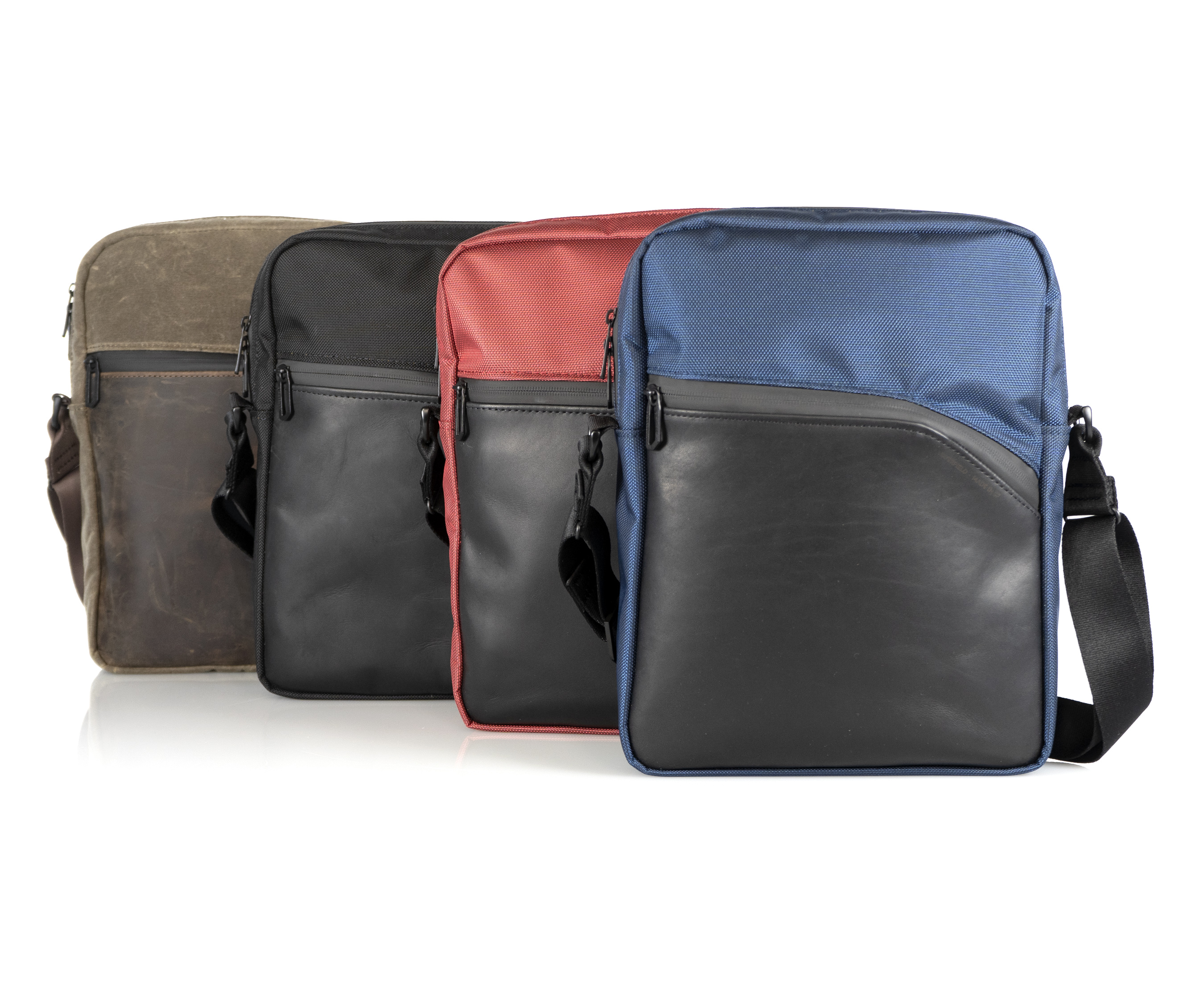 Crossbody bag in multiple color and textile options