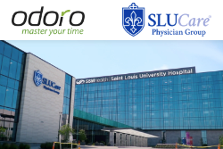 SLUCare Physician Group Building with Odoro Check-in Kiosks Inside