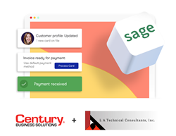 L A Technical Consultants partners with Century Business Solutions to deliver integrated payment processing in Sage 50