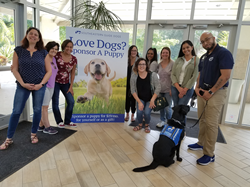 A few Air Animal team members visit Southeastern Guide Dogs--one of the company's charities of choice.