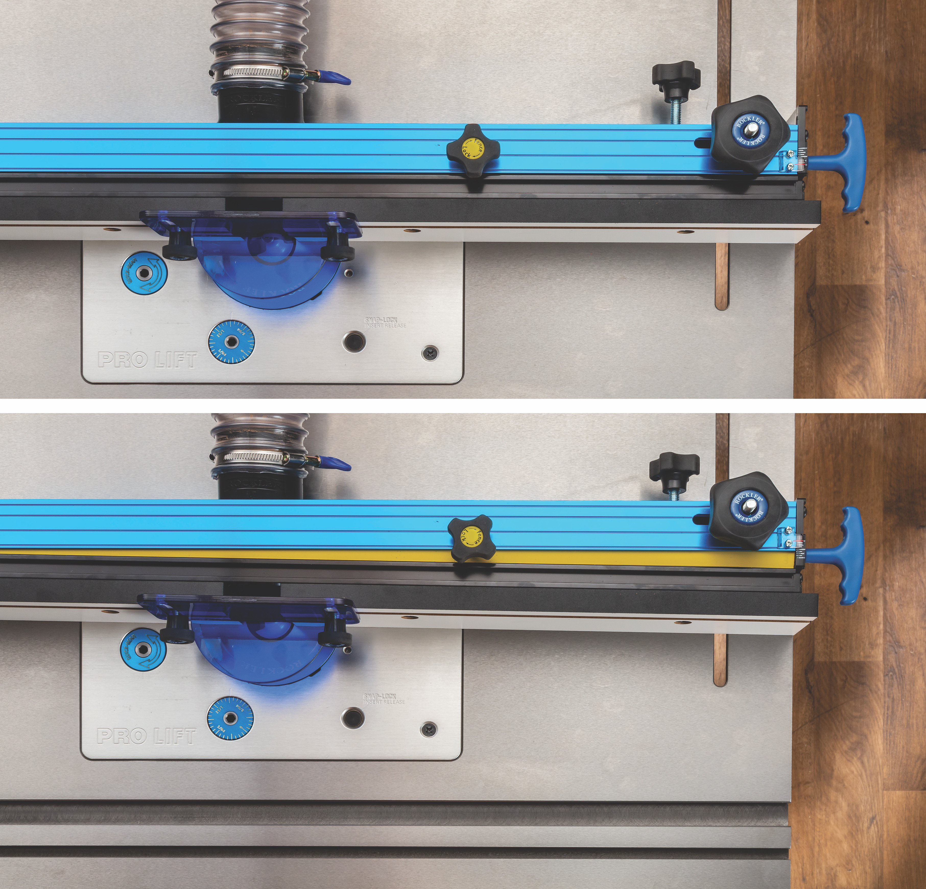 Rockler introduces first router table fence that allows  micro-adjustments of face even after fence is locked down