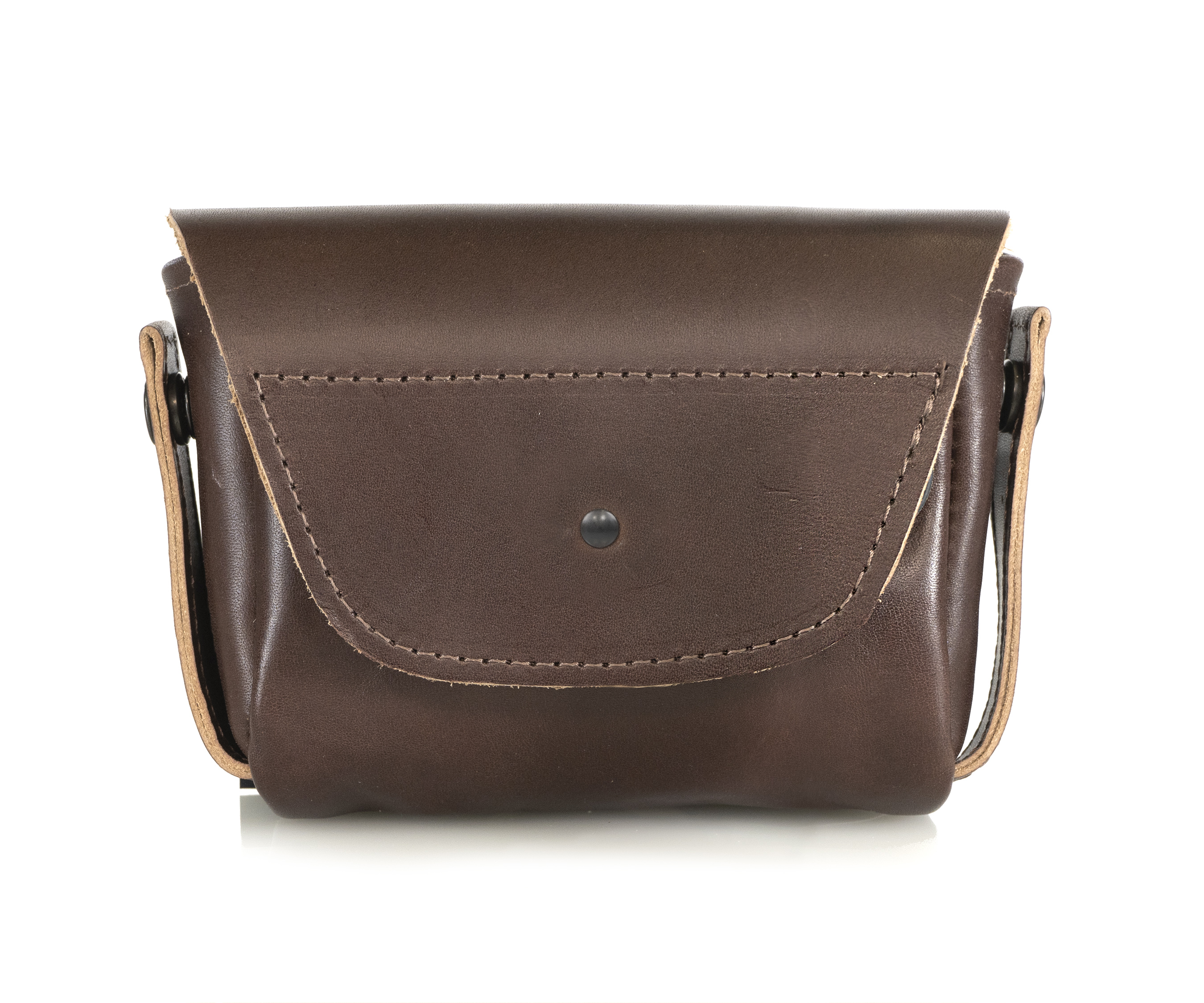 Wag Hip Pack in dark brown leather