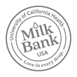 University of California Health Milk Bank. Love in Every Drop bottle cap.