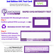 QuantaDose 2nd-Edition Reusable UVC Test Cards Minimum -Intensity-UVC Wavelength Indicator.