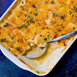 Prepare the perfect Thanksgiving side dish in minutes with Shortcut Potato Cheese Casserole