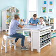 The collection pioneers the concept of a child’s home office space and will provide children with a unique furniture system and workspace, inspiring them to create, organize, study, collect, and curate.