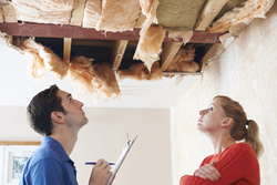 Public Adjuster looking at a Roof Damage - ProFloridian