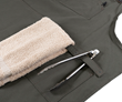 Handy towel and utensil bar — shown in moss green
