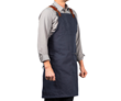 Canvas Kitchen and Workshop Apron — shown in white 10 oz. 100% cotton canvas with removable full-grain leather straps