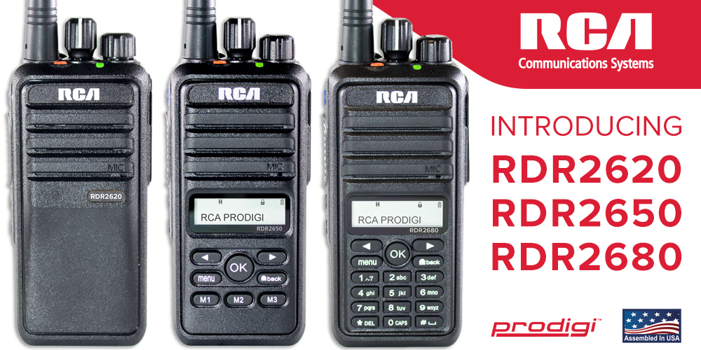 RCA Communications Systems and Discount Two-Way Radio introduce new two-way radio model that is assembled in the United States.