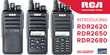 New RCA professional two-way radio models that are assembled in the United States.