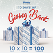 10 days of giving back giveaway