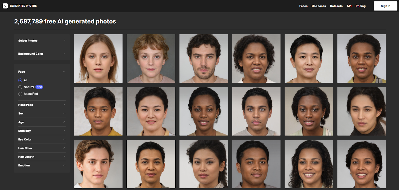 From AI-generated faces to AI-generated humans